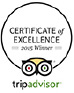 TripAdvisor Certificate Of Excellence - Atlantis